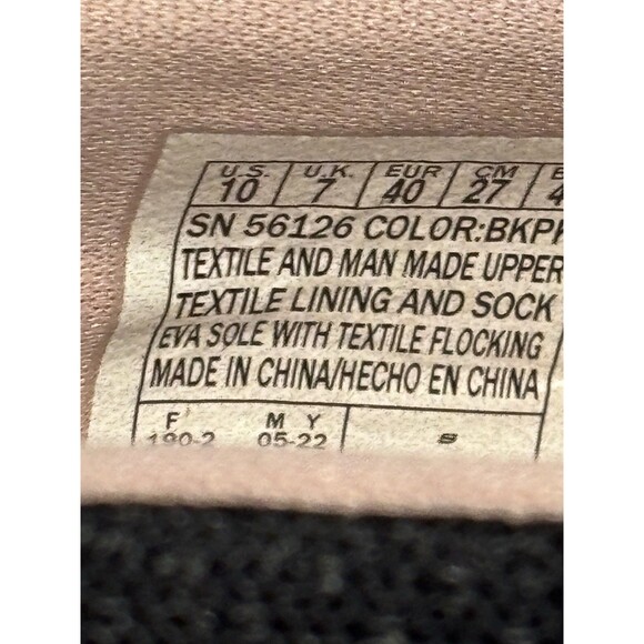 Skechers Arch Comfort Shoes Womens  10 Black Pink Slip On  Sneakers - Picture 6 of 6